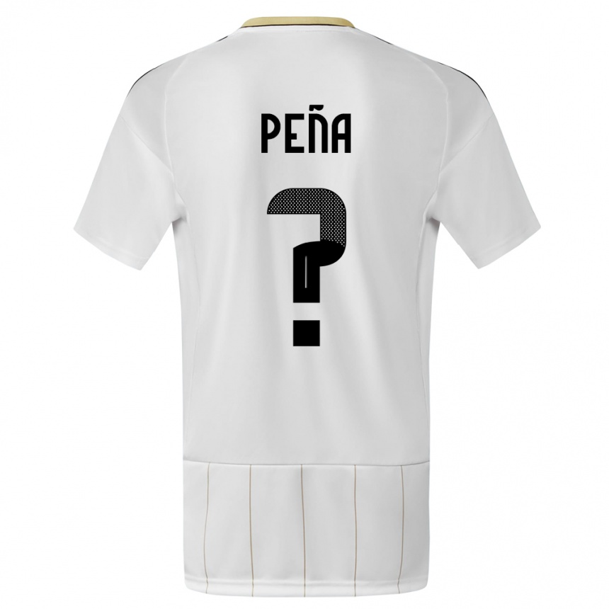 Hombre Fútbol Camiseta Costa Rica Randy Pena #0 Blanco 2ª Equipación 24-26