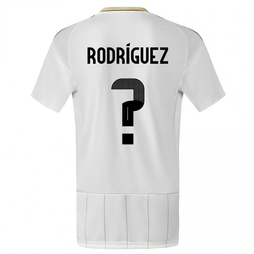 Hombre Fútbol Camiseta Costa Rica Bradley Rodriguez #0 Blanco 2ª Equipación 24-26