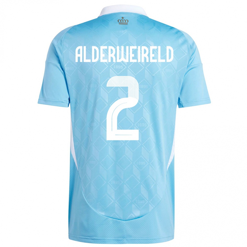 Hombre Fútbol Camiseta Bélgica Toby Alderweireld #2 Azul 2ª Equipación 24-26