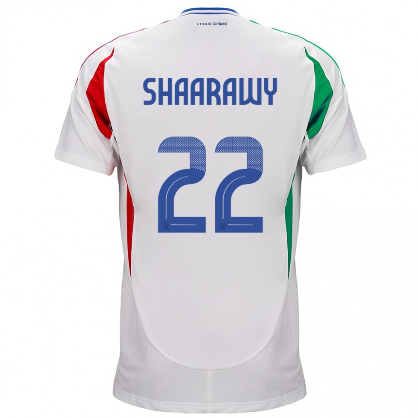 Hombre Fútbol Camiseta Italia Stephan El Shaarawy #22 Blanco 2ª Equipación 24-26