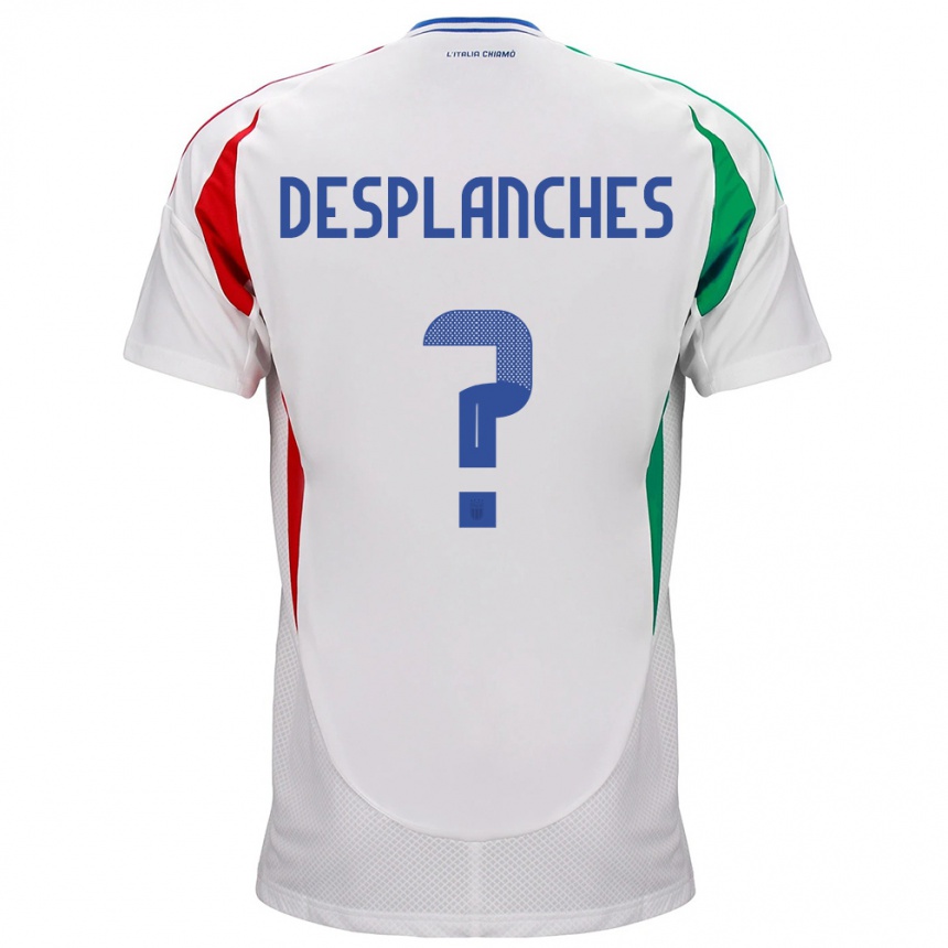 Hombre Fútbol Camiseta Italia Sebastiano Desplanches #0 Blanco 2ª Equipación 24-26