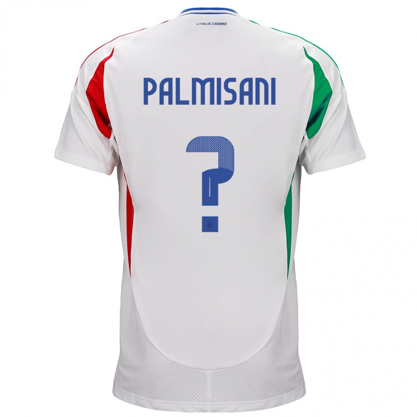 Hombre Fútbol Camiseta Italia Lorenzo Palmisani #0 Blanco 2ª Equipación 24-26