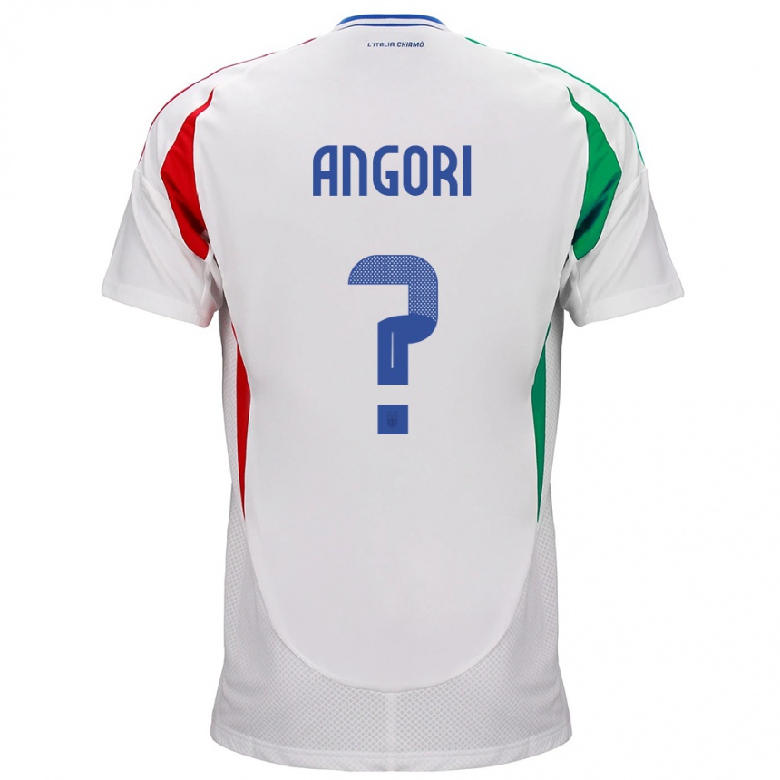 Hombre Fútbol Camiseta Italia Samuele Angori #0 Blanco 2ª Equipación 24-26