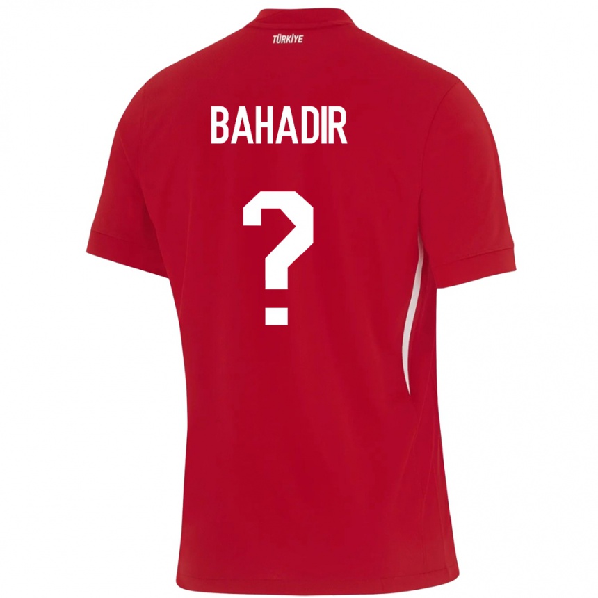 Hombre Fútbol Camiseta Turquía Arda Bahadir #0 Rojo 2ª Equipación 24-26