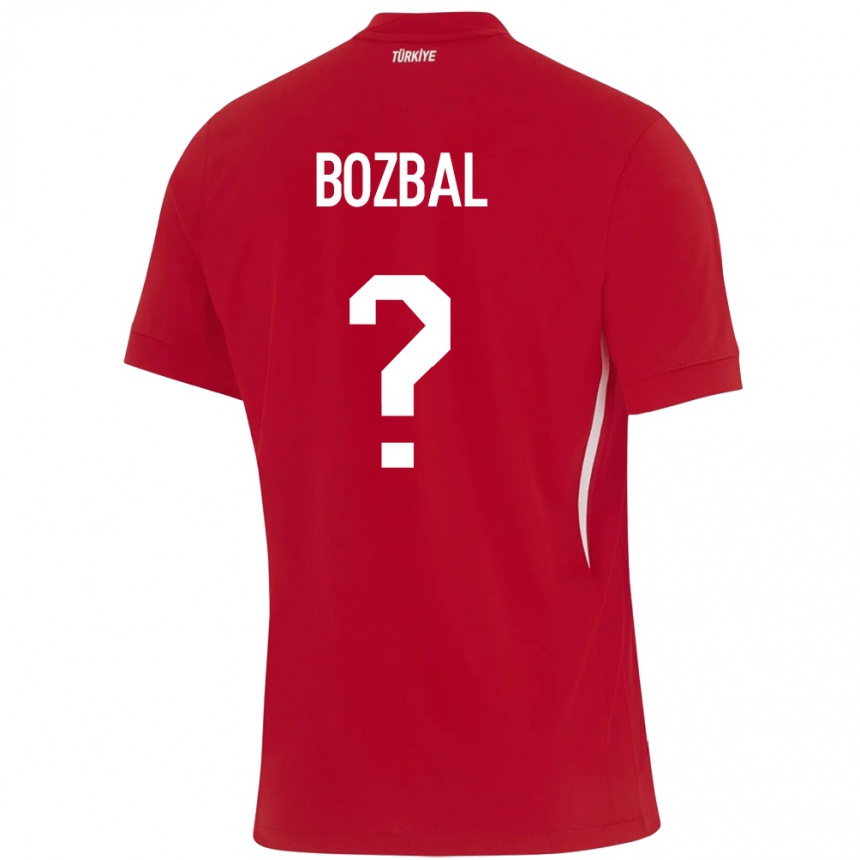 Hombre Fútbol Camiseta Turquía Birsen Bozbal #0 Rojo 2ª Equipación 24-26