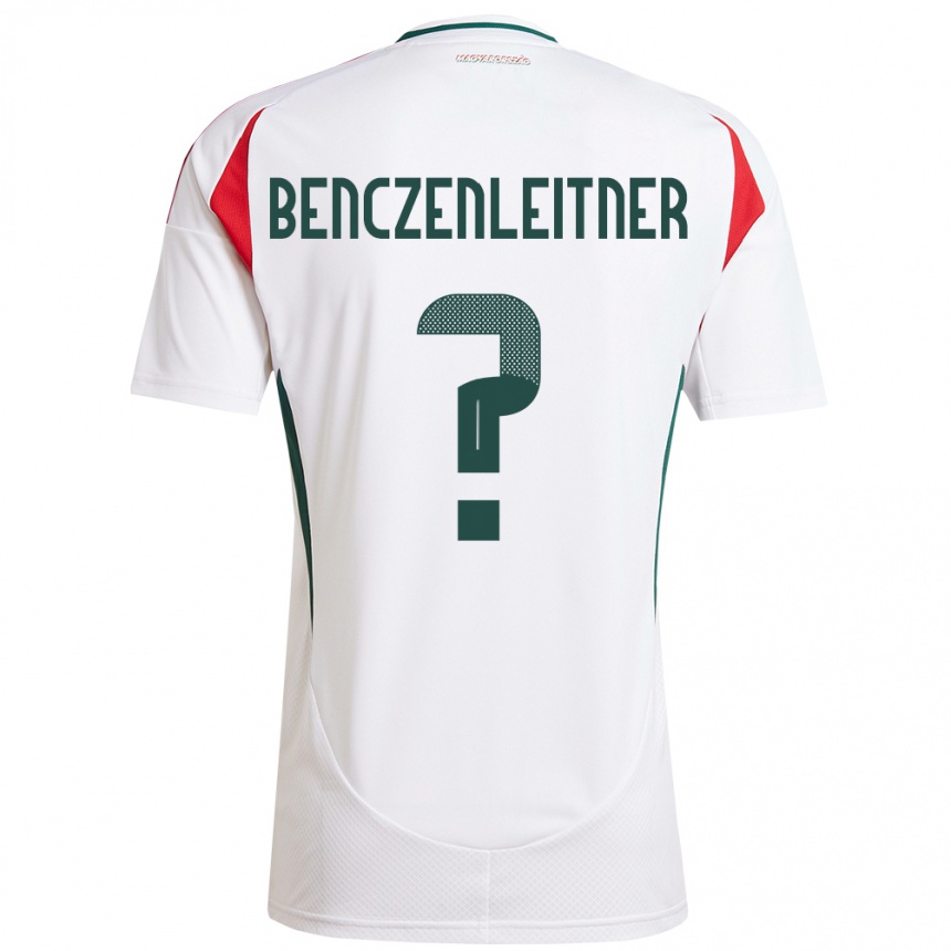 Hombre Fútbol Camiseta Hungría Barna Benczenleitner #0 Blanco 2ª Equipación 24-26