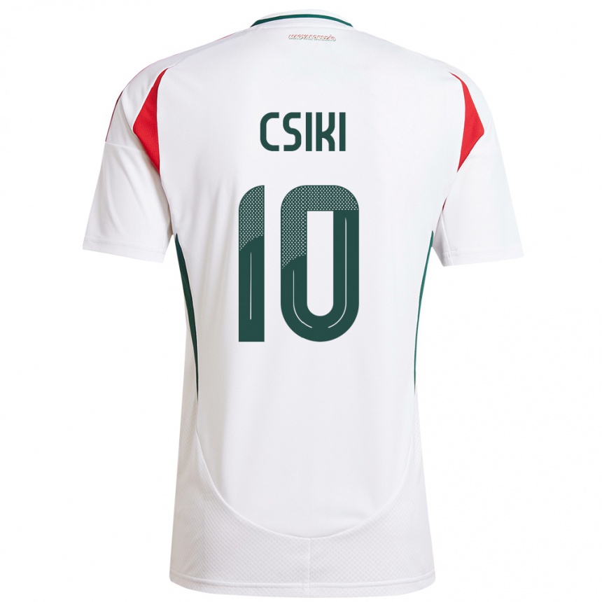 Hombre Fútbol Camiseta Hungría Anna Csiki #10 Blanco 2ª Equipación 24-26