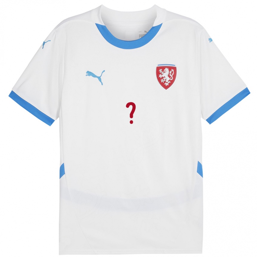 Hombre Fútbol Camiseta Chequia Su Nombre #0 Blanco 2ª Equipación 24-26