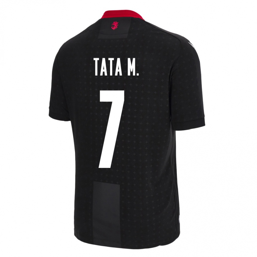 Hombre Fútbol Camiseta Georgia Tata Matveeva #7 Negro 2ª Equipación 24-26