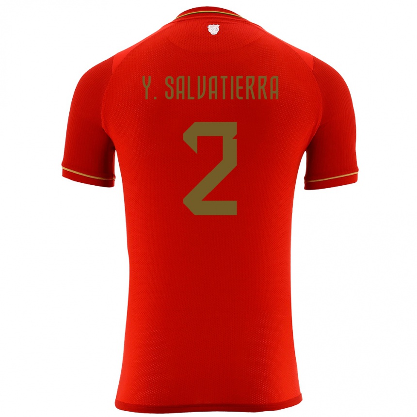 Hombre Fútbol Camiseta Bolivia Yuditaz Jimena Salvatierra #2 Rojo 2ª Equipación 24-26