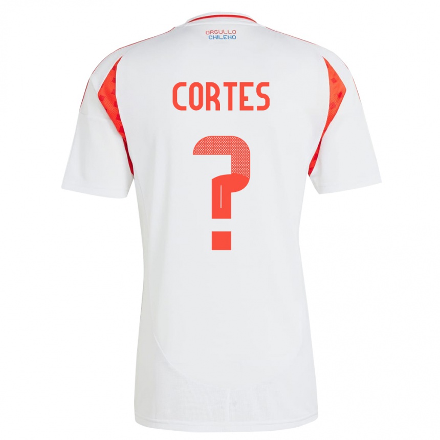 Hombre Fútbol Camiseta Chile Millaray Cortés #0 Blanco 2ª Equipación 24-26