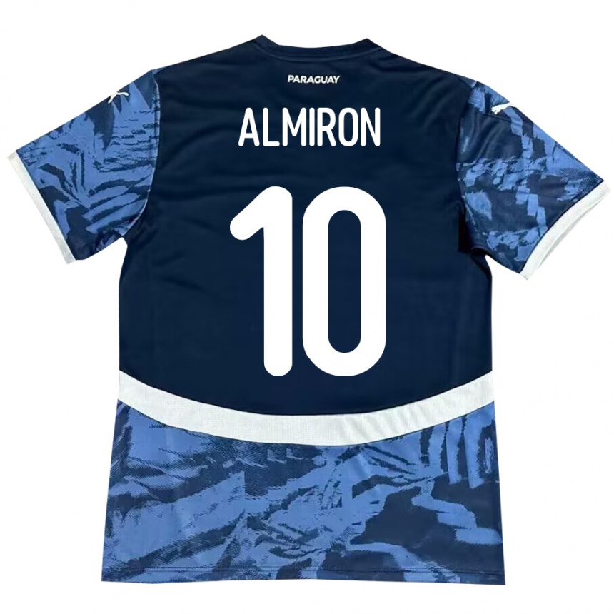 Hombre Fútbol Camiseta Paraguay Miguel Almirón #10 Azul 2ª Equipación 24-26