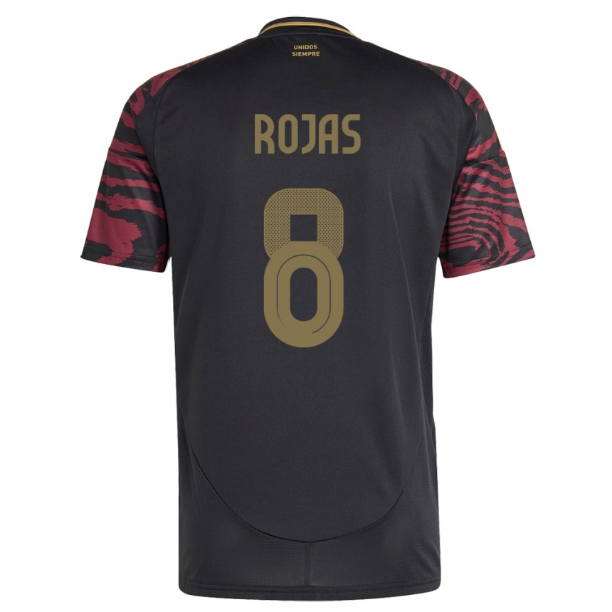 Hombre Fútbol Camiseta Perú Álvaro Rojas #8 Negro 2ª Equipación 24-26