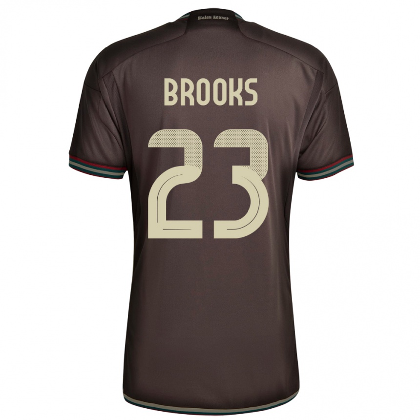 Hombre Fútbol Camiseta Jamaica Liya Brooks #23 Marrón Noche 2ª Equipación 24-26