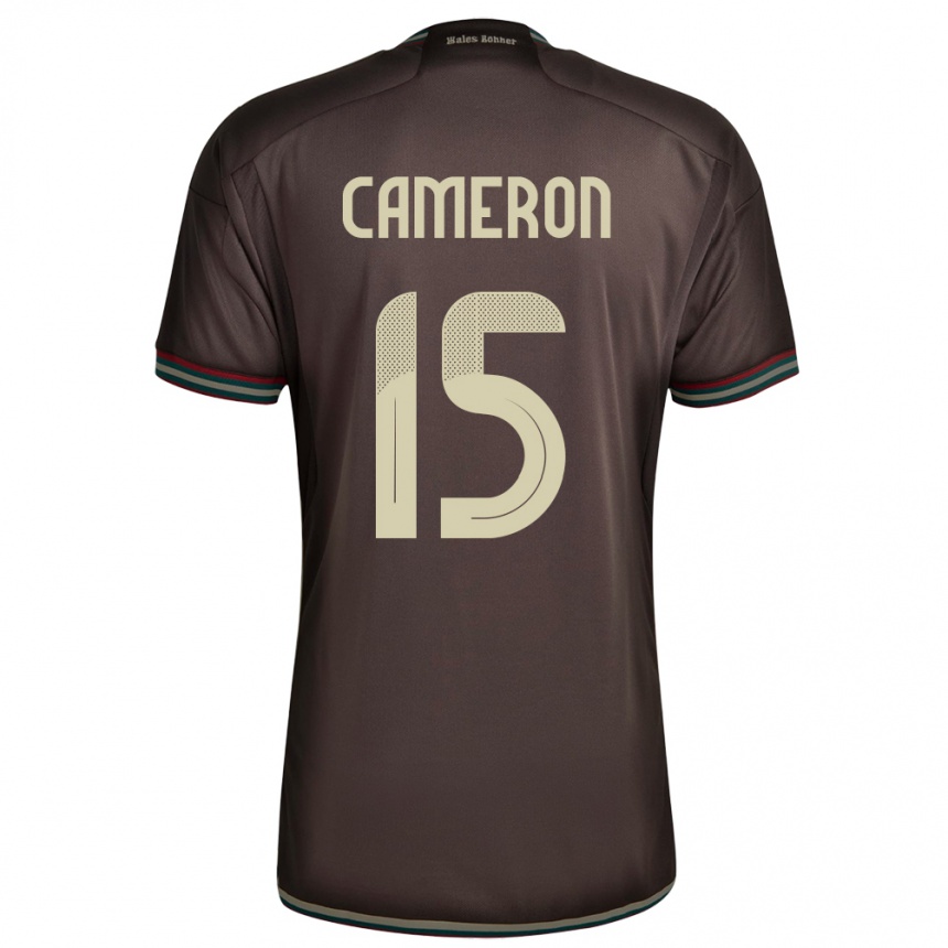 Hombre Fútbol Camiseta Jamaica Tiffany Cameron #15 Marrón Noche 2ª Equipación 24-26