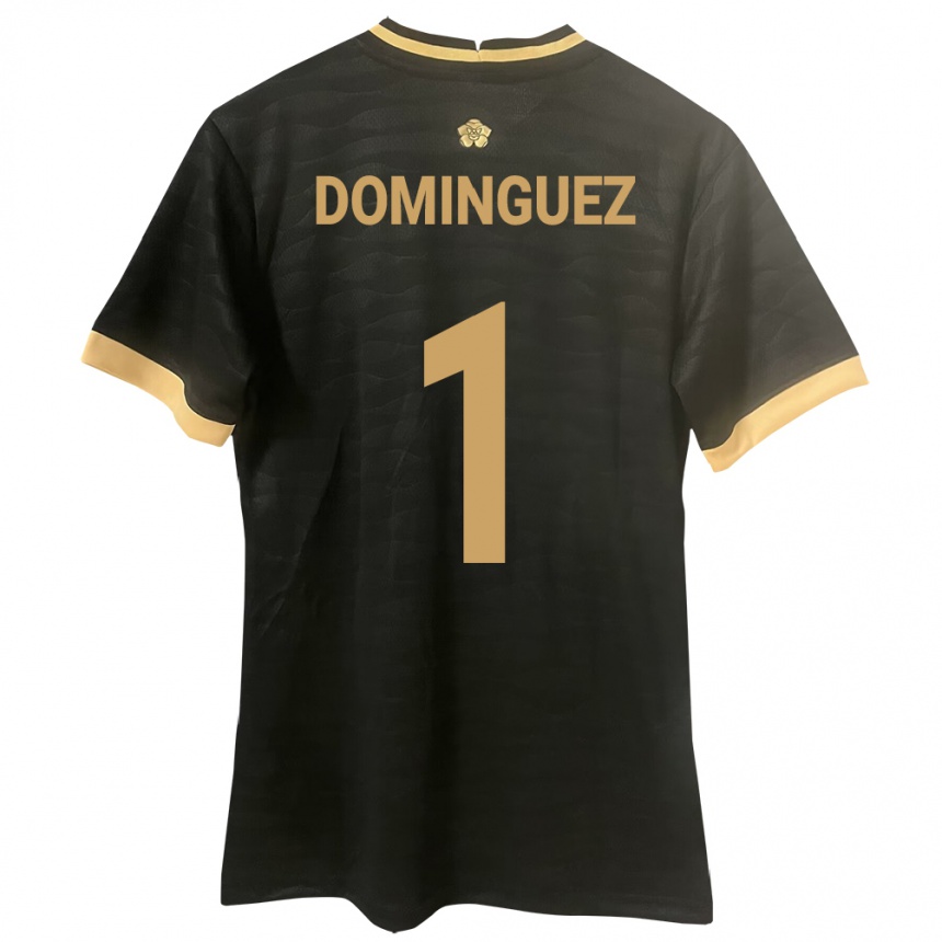 Hombre Fútbol Camiseta Panamá Valeska Domínguez #1 Negro 2ª Equipación 24-26