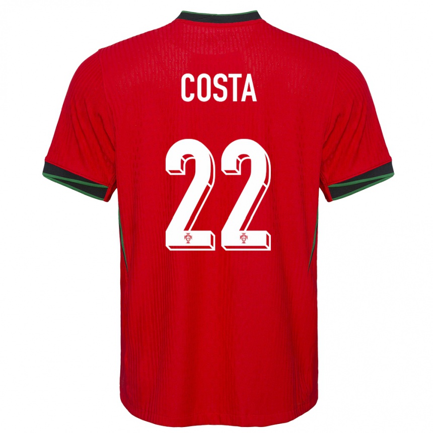 Mujer Fútbol Camiseta Portugal Diogo Costa #22 Rojo 1ª Equipación 24-26