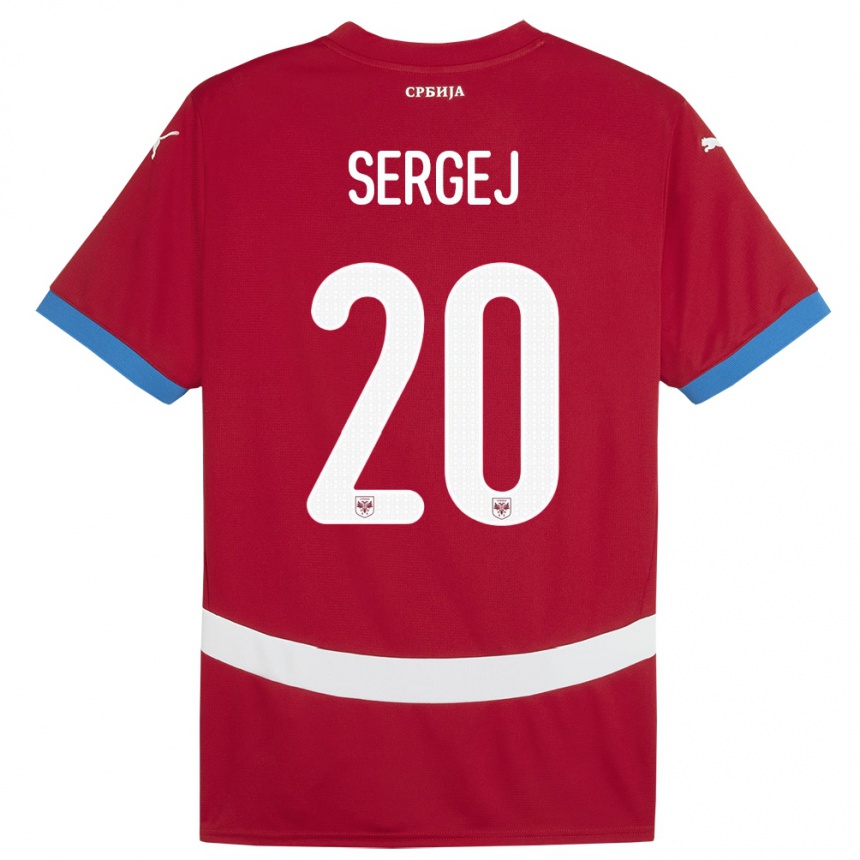 Mujer Fútbol Camiseta Serbia Sergej Milinkovic-Savic #20 Rojo 1ª Equipación 24-26