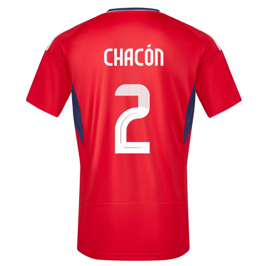 Mujer Fútbol Camiseta Costa Rica Daniel Chacon #2 Rojo 1ª Equipación 24-26