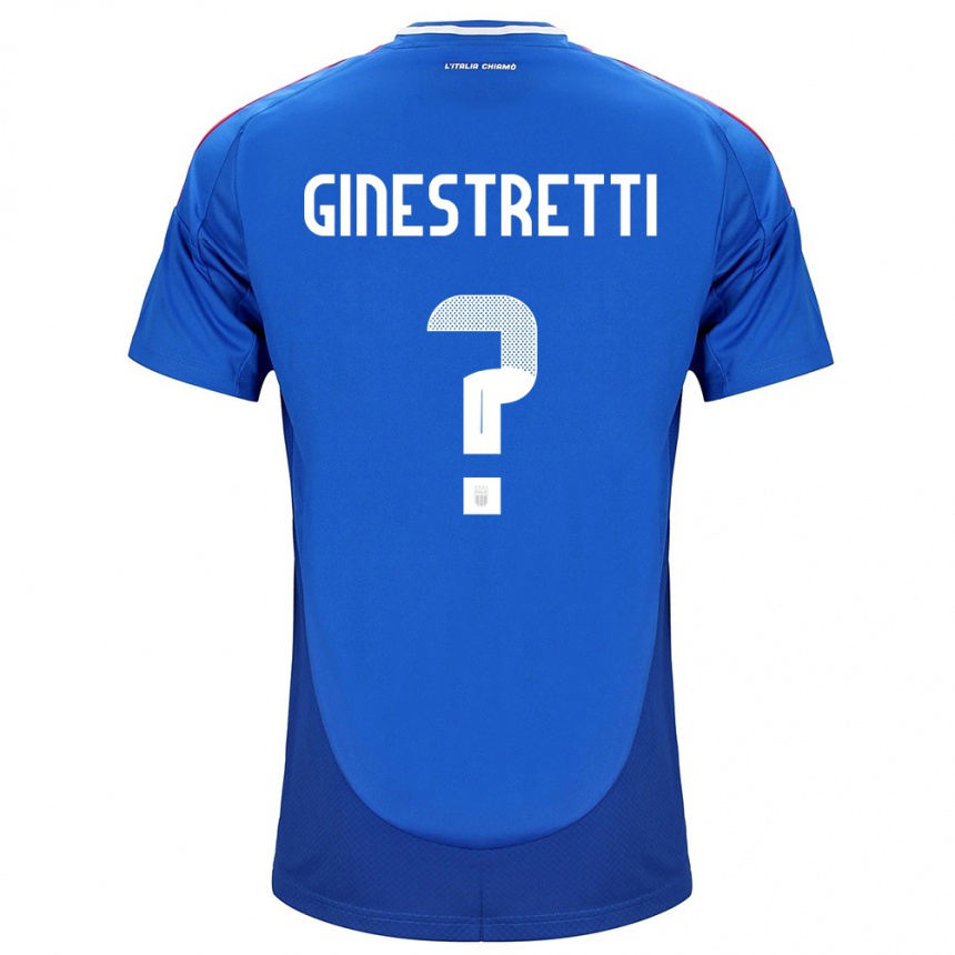 Mujer Fútbol Camiseta Italia Davide Ginestretti #0 Azul 1ª Equipación 24-26