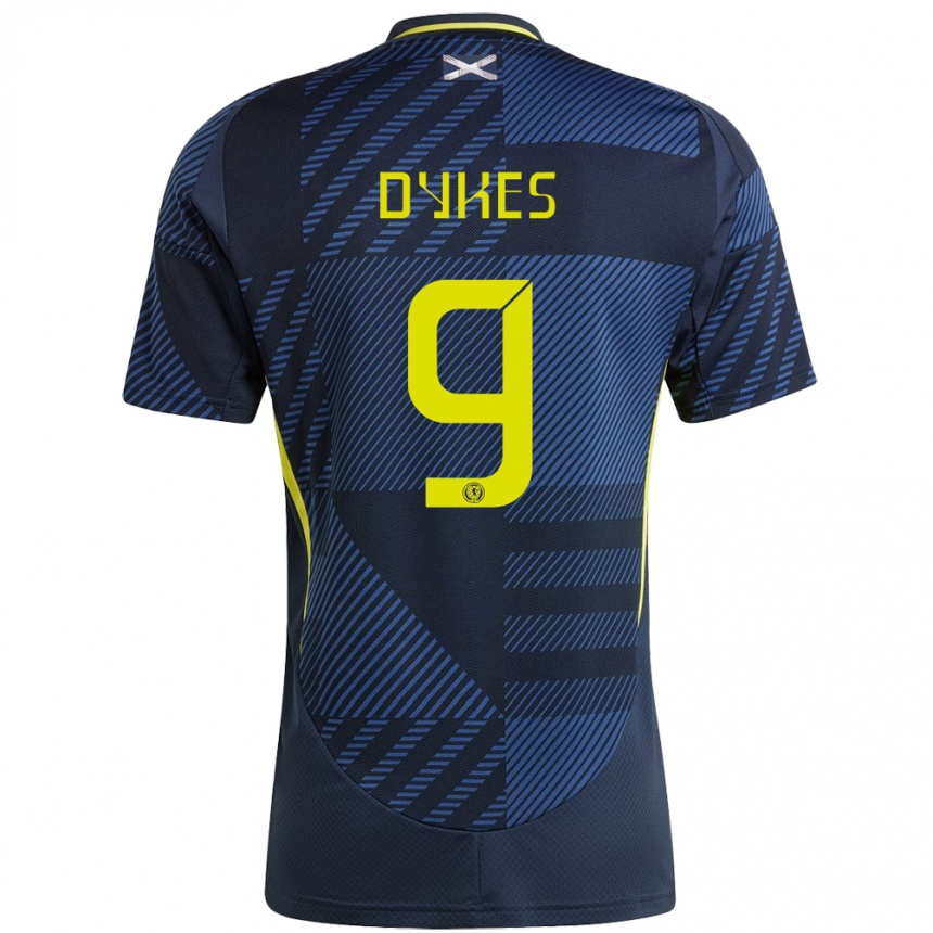 Mujer Fútbol Camiseta Escocia Lyndon Dykes #9 Azul Oscuro 1ª Equipación 24-26