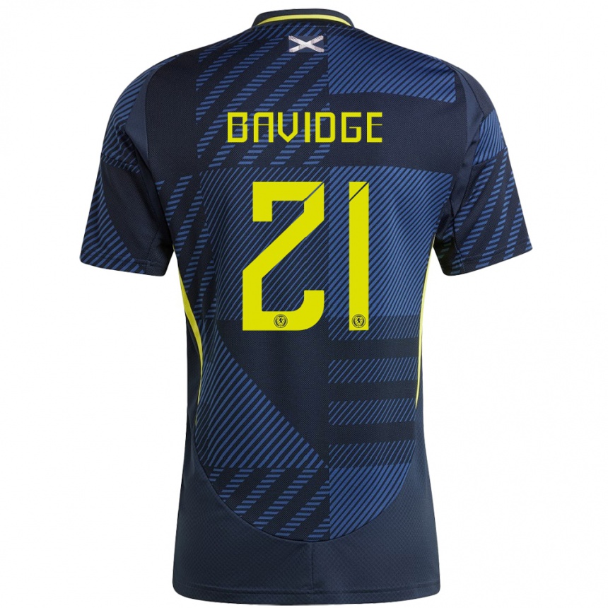 Mujer Fútbol Camiseta Escocia Alfie Bavidge #21 Azul Oscuro 1ª Equipación 24-26