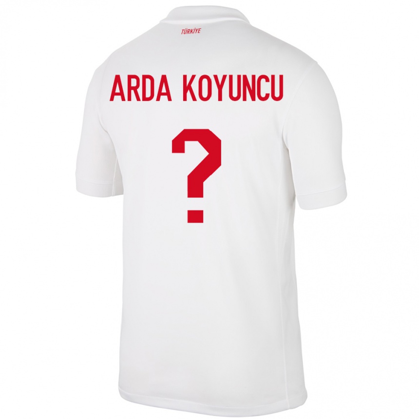 Mujer Fútbol Camiseta Turquía Efe Arda Koyuncu #0 Blanco 1ª Equipación 24-26