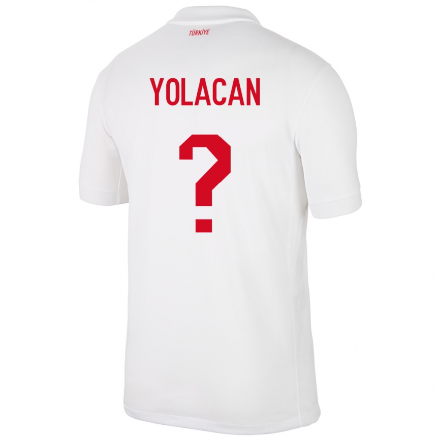 Mujer Fútbol Camiseta Turquía Baran Yolaçan #0 Blanco 1ª Equipación 24-26