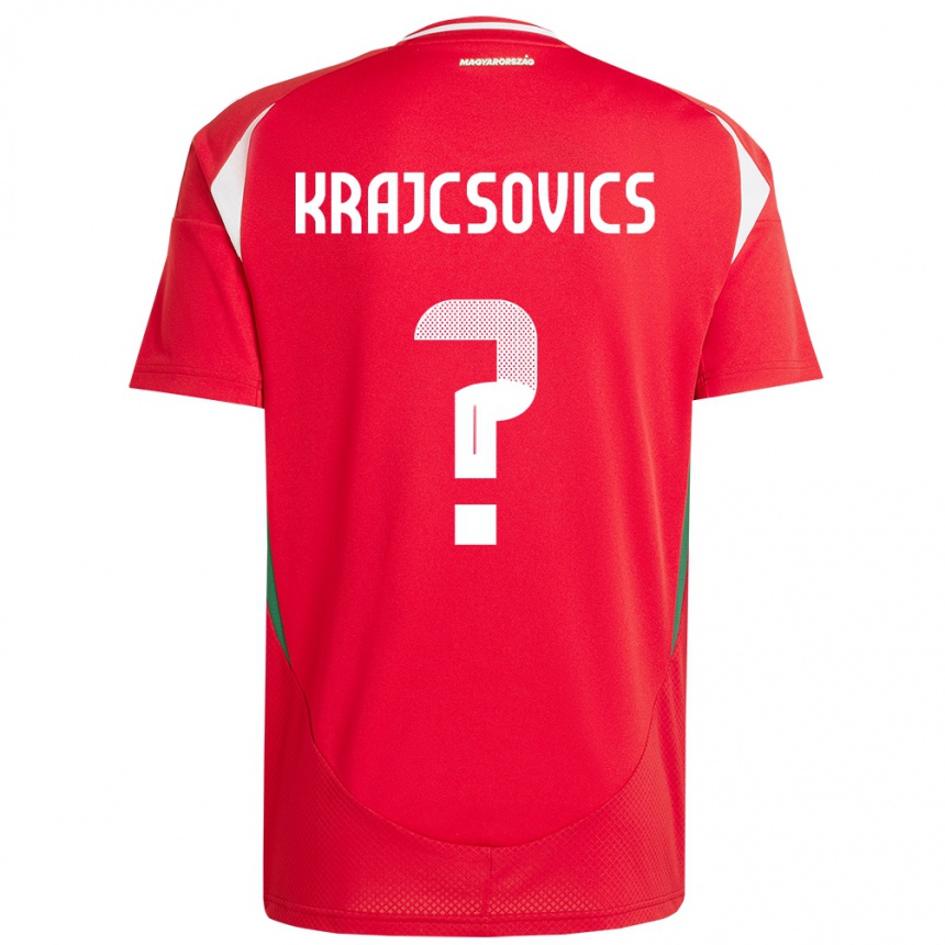 Mujer Fútbol Camiseta Hungría Ábel Krajcsovics #0 Rojo 1ª Equipación 24-26