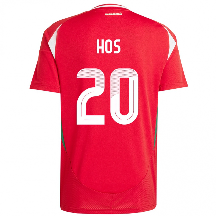 Mujer Fútbol Camiseta Hungría Zsombor Hős #20 Rojo 1ª Equipación 24-26