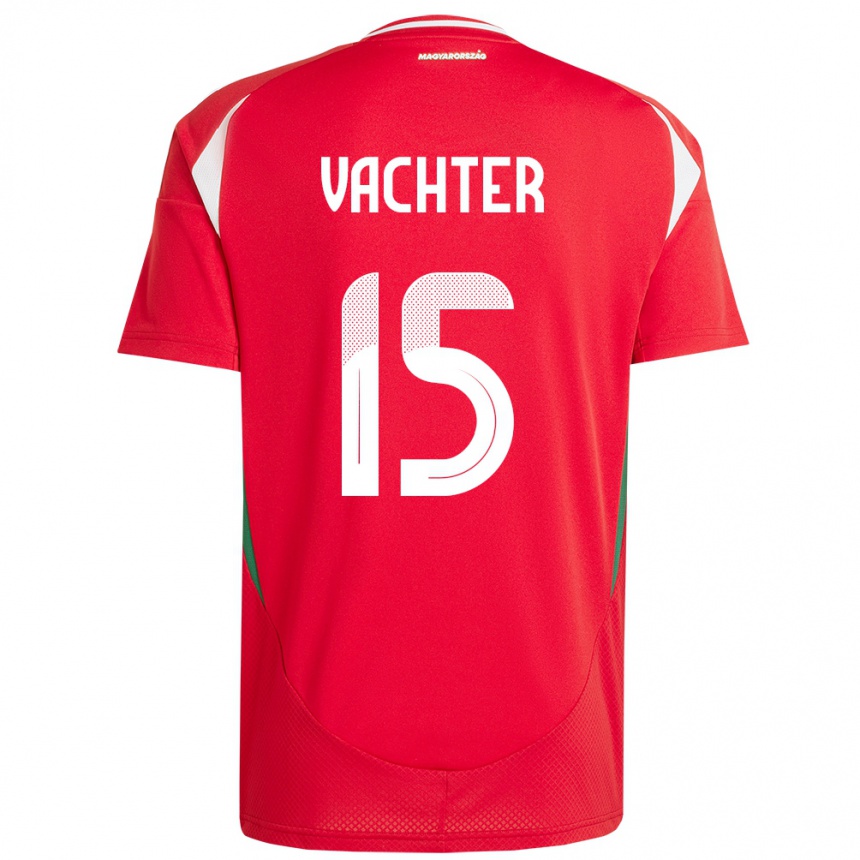 Mujer Fútbol Camiseta Hungría Fanni Vachter #15 Rojo 1ª Equipación 24-26