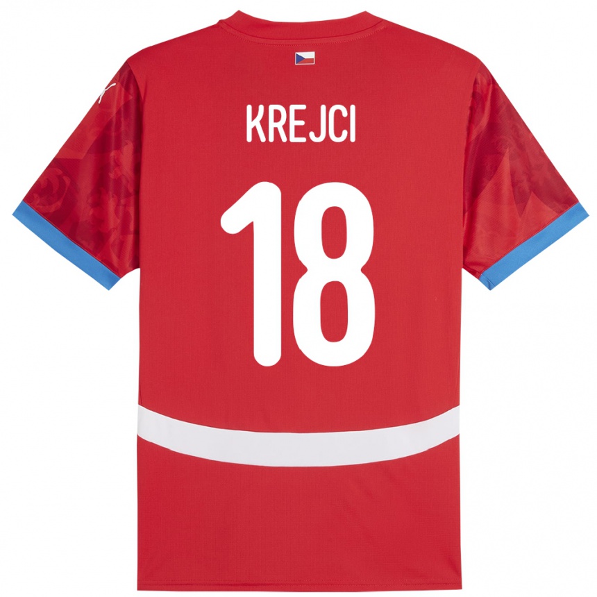 Mujer Fútbol Camiseta Chequia Ladislav Krejci #18 Rojo 1ª Equipación 24-26