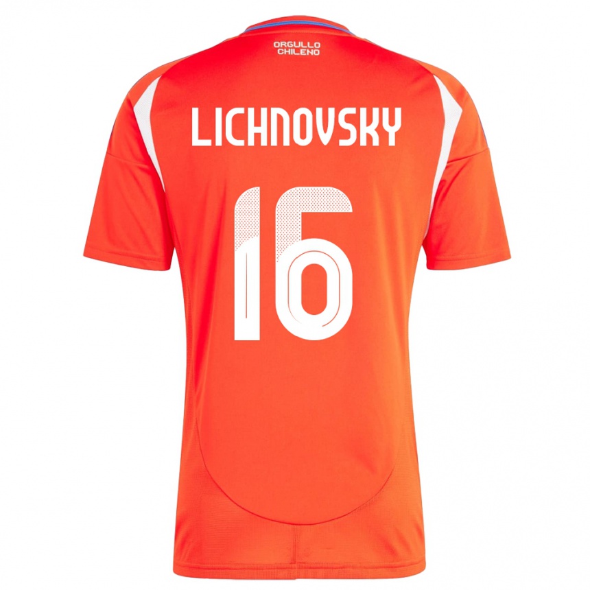 Mujer Fútbol Camiseta Chile Igor Lichnovsky #16 Rojo 1ª Equipación 24-26