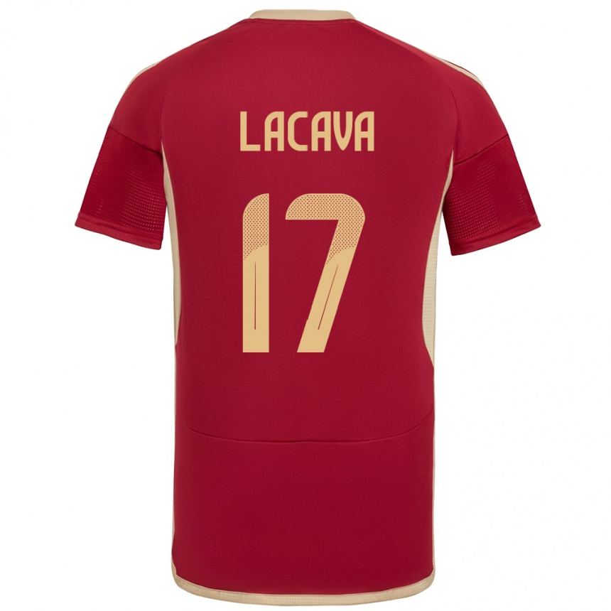 Mujer Fútbol Camiseta Venezuela Matías Lacava #17 Borgoña 1ª Equipación 24-26