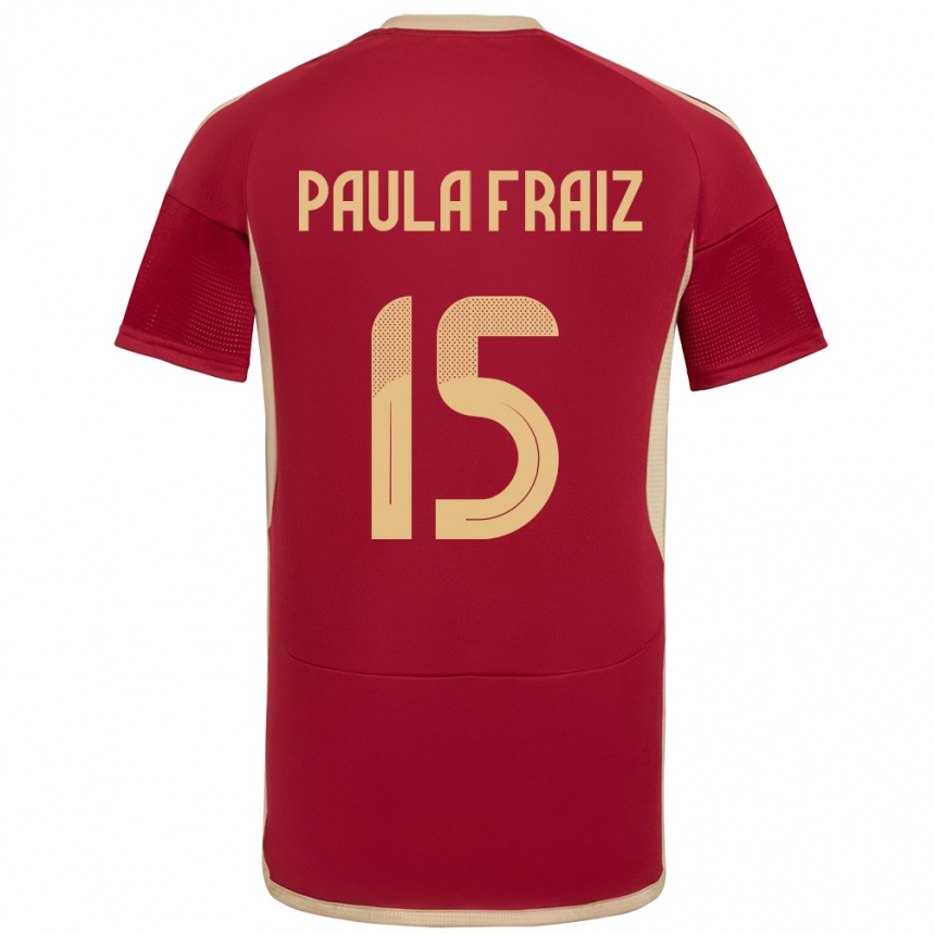 Mujer Fútbol Camiseta Venezuela Ana Paula Fraiz #15 Borgoña 1ª Equipación 24-26