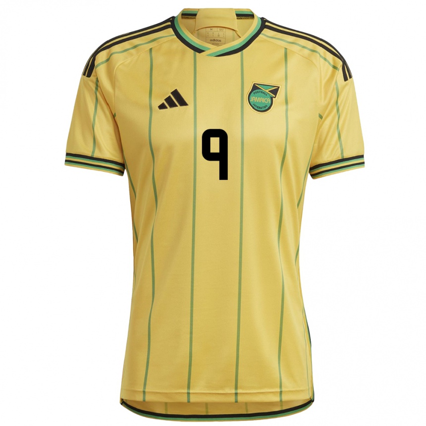 Mujer Fútbol Camiseta Jamaica Fabian Reynolds #9 Amarillo 1ª Equipación 24-26