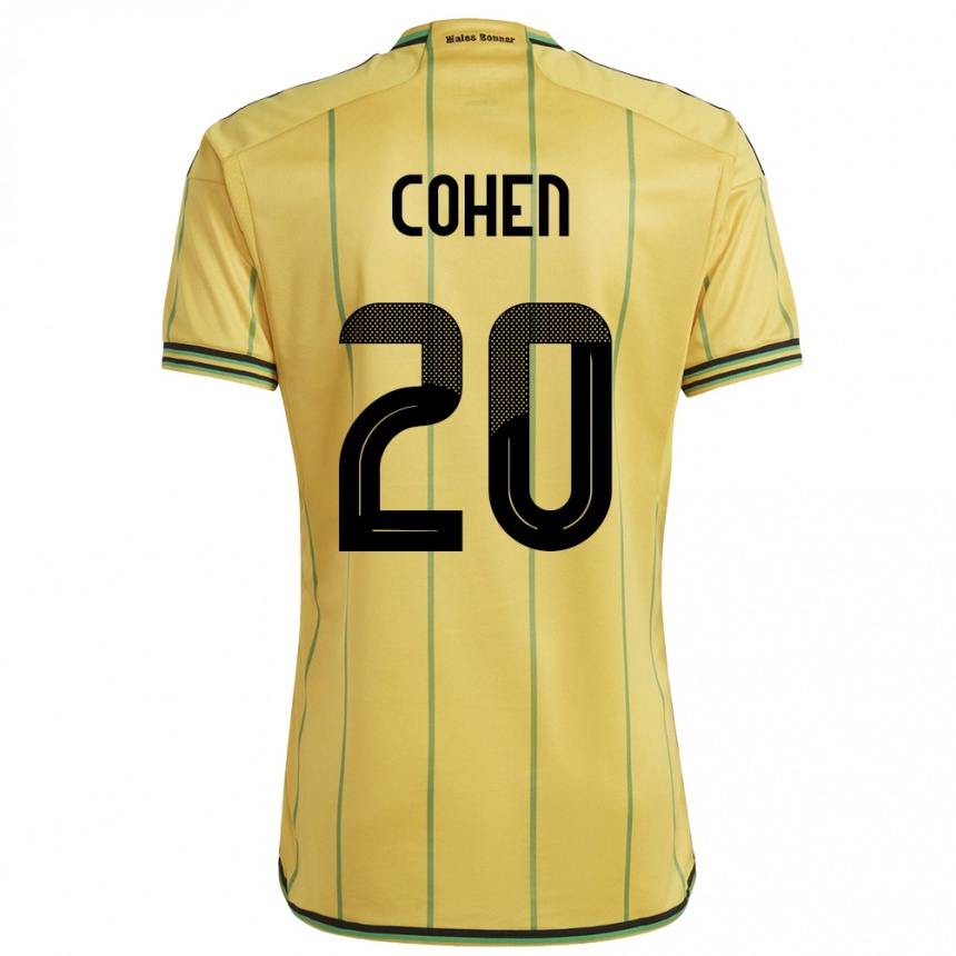 Mujer Fútbol Camiseta Jamaica Dunsting Cohen #20 Amarillo 1ª Equipación 24-26