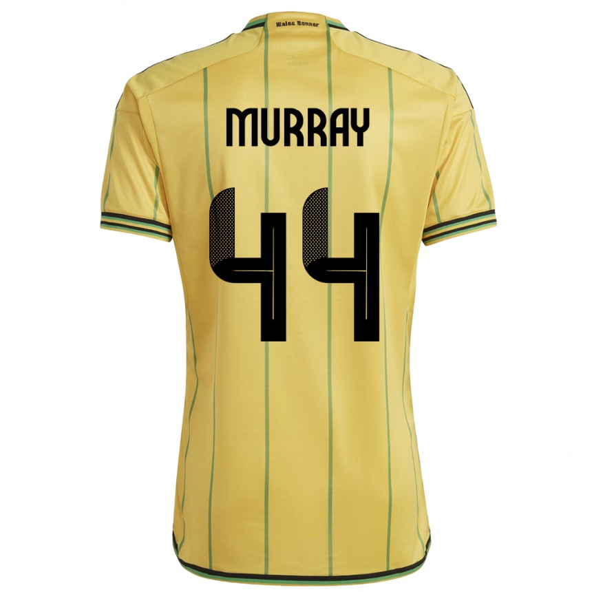 Mujer Fútbol Camiseta Jamaica Satara Murray #44 Amarillo 1ª Equipación 24-26
