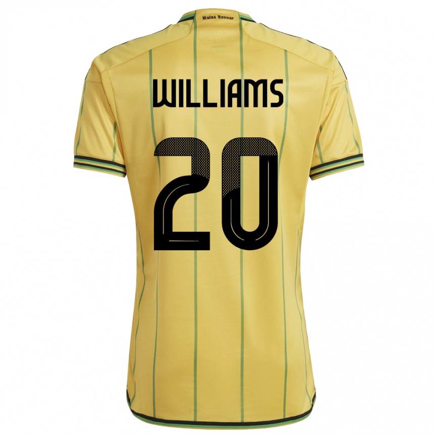 Mujer Fútbol Camiseta Jamaica Victoria Williams #20 Amarillo 1ª Equipación 24-26