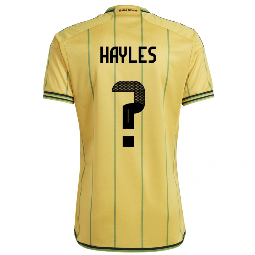 Mujer Fútbol Camiseta Jamaica Shania Hayles #0 Amarillo 1ª Equipación 24-26