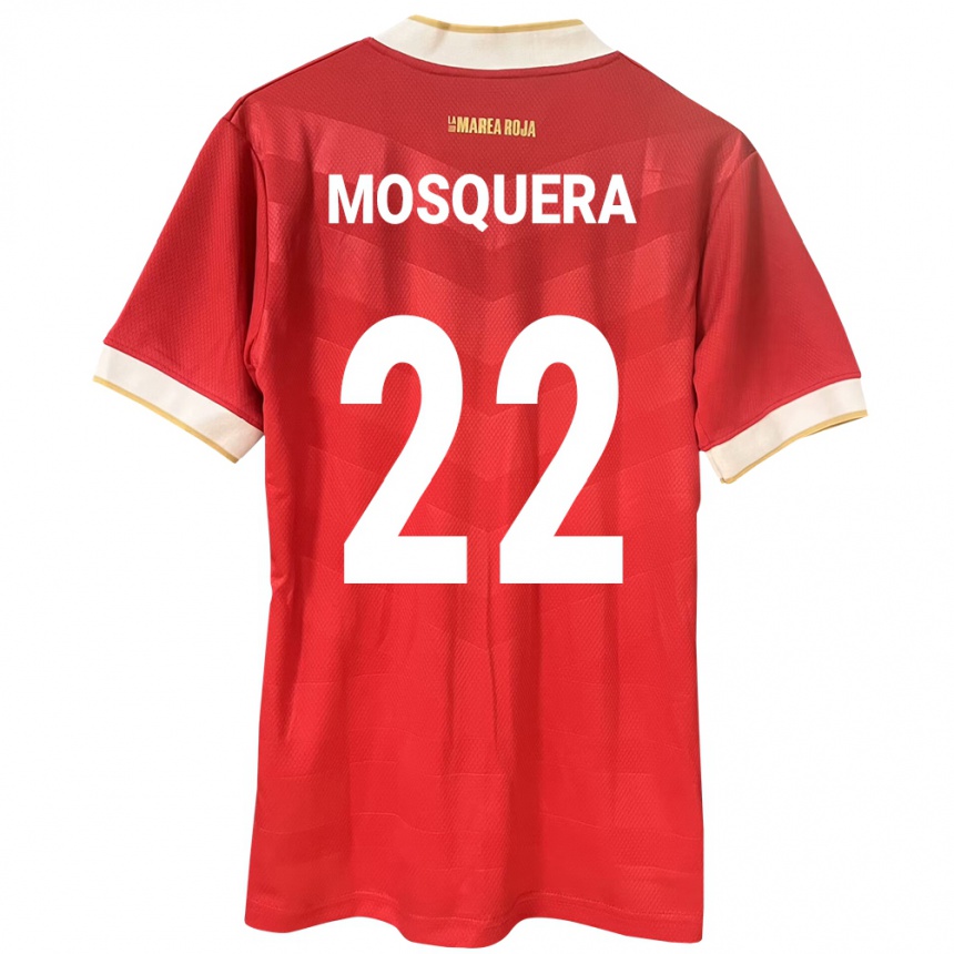 Mujer Fútbol Camiseta Panamá Orlando Mosquera #22 Rojo 1ª Equipación 24-26