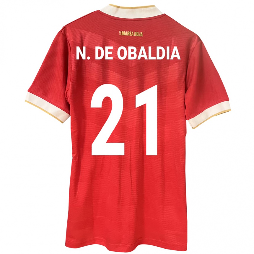 Mujer Fútbol Camiseta Panamá Nicole De Obaldía #21 Rojo 1ª Equipación 24-26