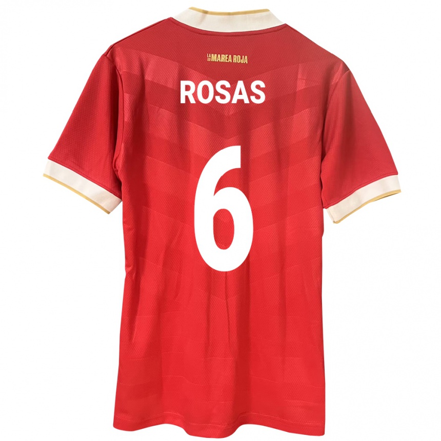 Mujer Fútbol Camiseta Panamá Meredith Rosas #6 Rojo 1ª Equipación 24-26