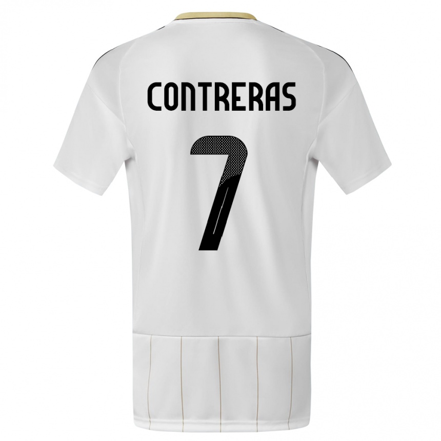 Mujer Fútbol Camiseta Costa Rica Anthony Contreras #7 Blanco 2ª Equipación 24-26