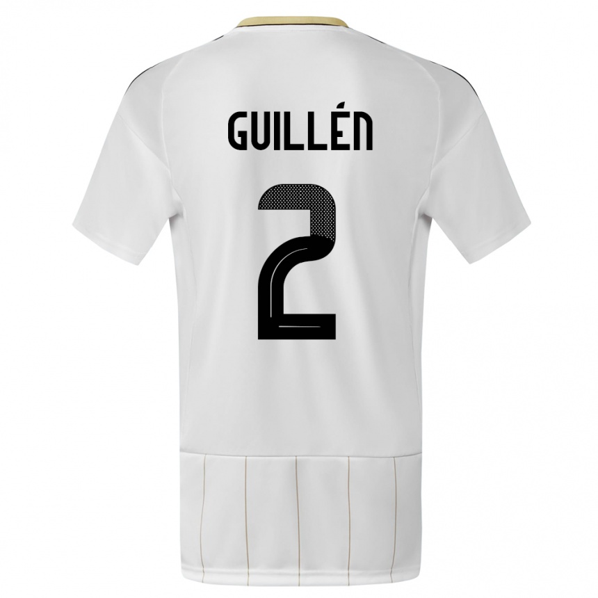 Mujer Fútbol Camiseta Costa Rica Gabriela Guillen #2 Blanco 2ª Equipación 24-26