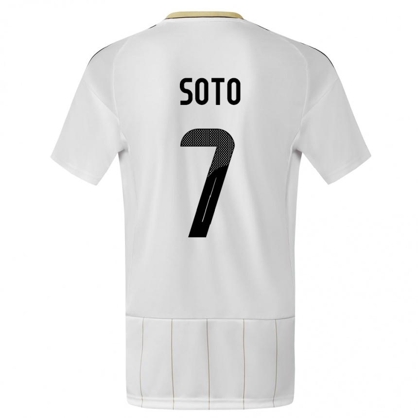 Mujer Fútbol Camiseta Costa Rica Andrey Soto #7 Blanco 2ª Equipación 24-26