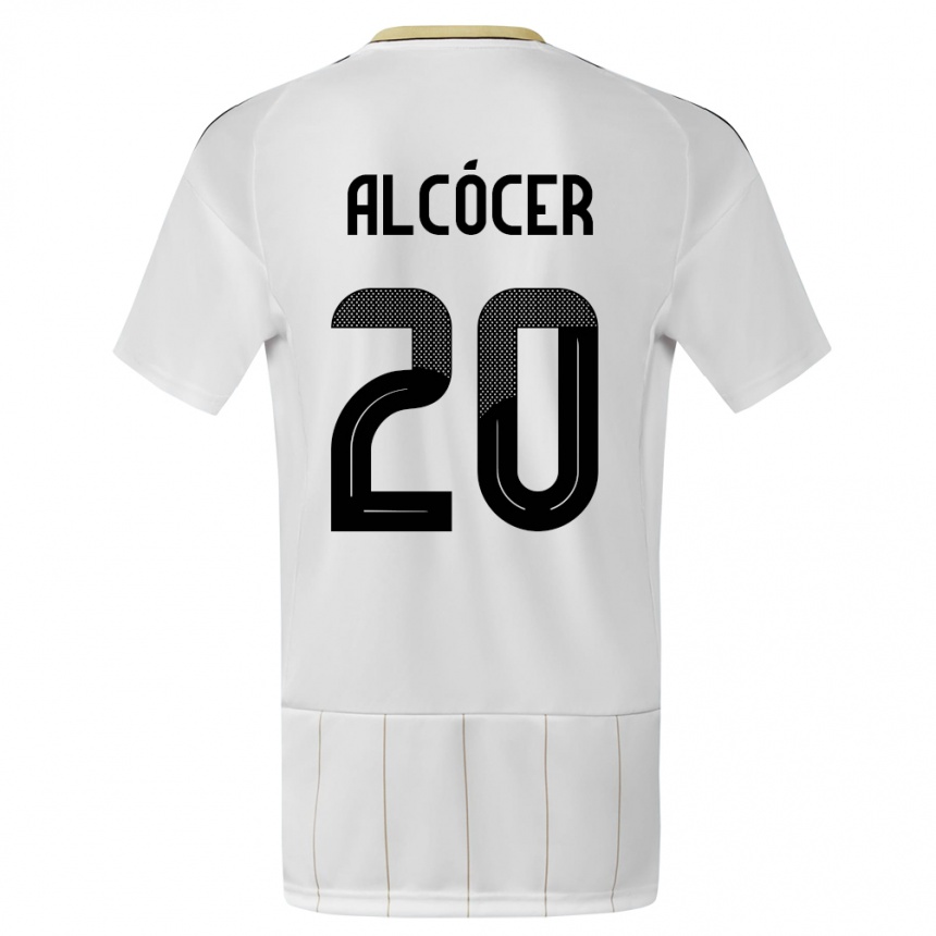 Mujer Fútbol Camiseta Costa Rica Josimar Alcocer #20 Blanco 2ª Equipación 24-26