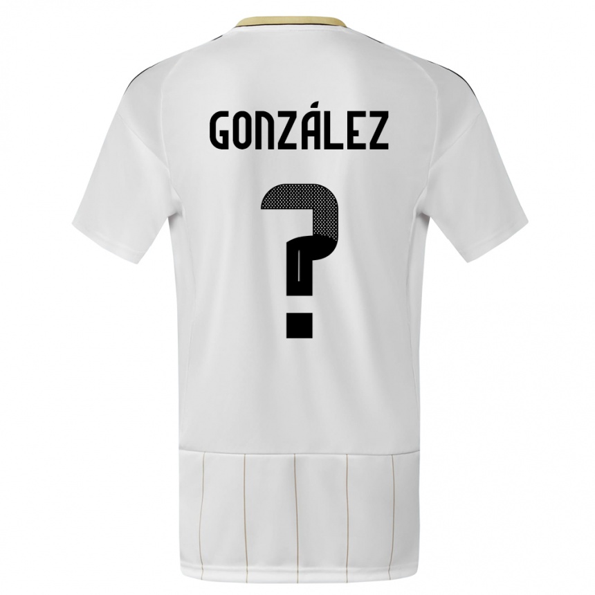 Mujer Fútbol Camiseta Costa Rica Ariel Gonzalez #0 Blanco 2ª Equipación 24-26