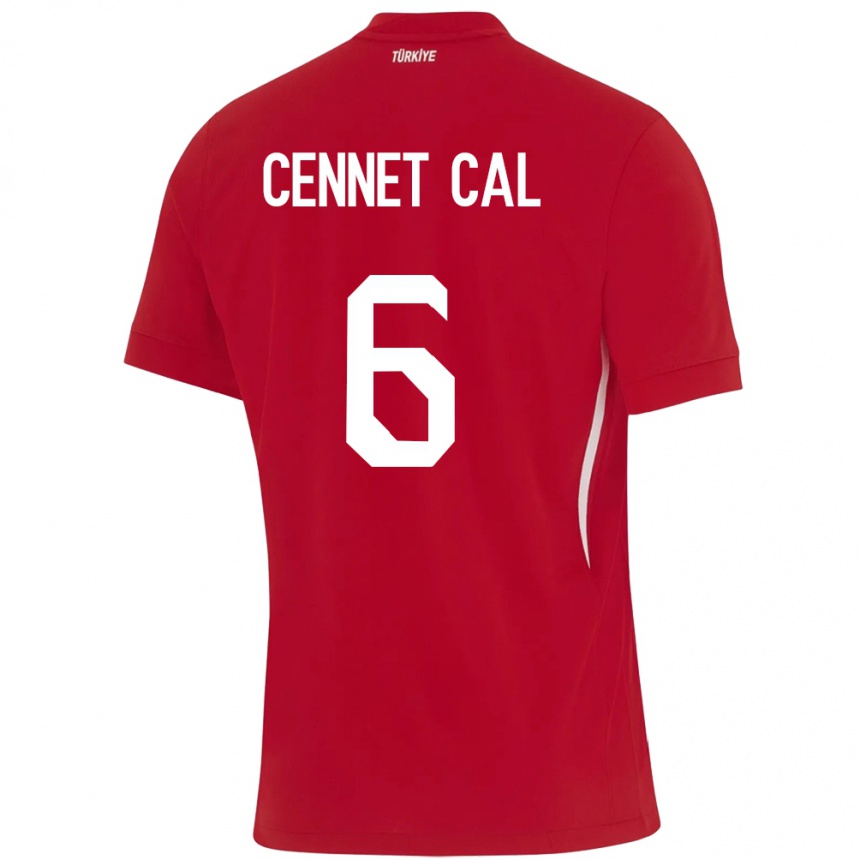 Mujer Fútbol Camiseta Turquía Meryem Cennet Çal #6 Rojo 2ª Equipación 24-26