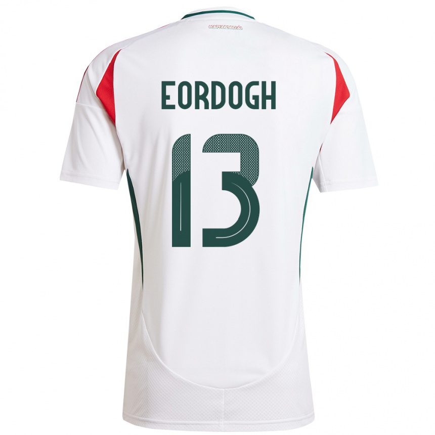 Mujer Fútbol Camiseta Hungría András Eördögh #13 Blanco 2ª Equipación 24-26